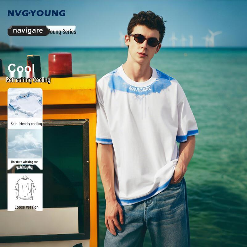 NVG·YOUNG Italian Little Sailboat Cool-Touch Short-Sleeve T-Shirt L