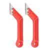 2 Pcs Set Grout Removal Tool Ergonomic Angled Grout Saw with 10 Blades for Tile Cleaning