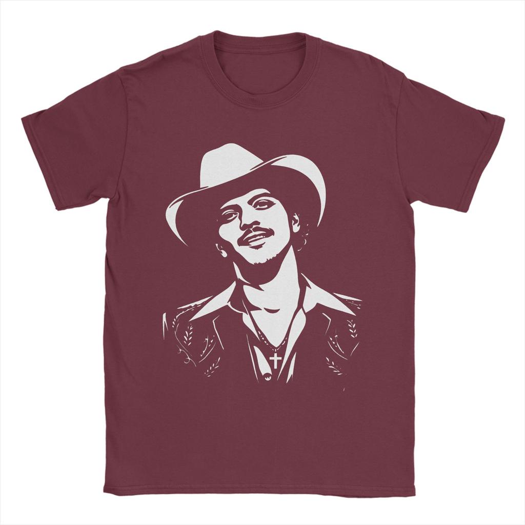 Mens TShirts Bruno Mars Vintage Style Crazy Pure Cotton Tee Shirt Short Sleeve T Shirts Crew Neck Clothing New Arrival