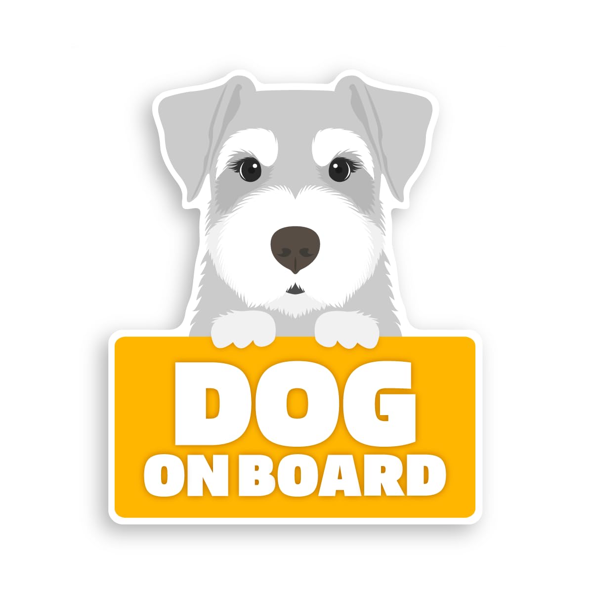 

Takasu Shoten Dog Cat Car Magnet Car Sign Sticker Sticker Rear Dog Inker Cat Inker (Schnauzer A) One size