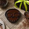 Silicone Egg Mold Fried Mold, Halloween Theme Skull Shape, Non-Stick High Temp Resistant Ring, Breakfast Cooking Tool Kitchen Gadget Temperature