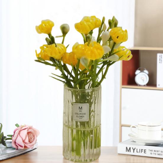 1:6 1:12 Fiori in Miniatura per Casa delle Bambole con Vaso Bouquet per Casa delle Bambole Accessori Mini Arrangement Floreale Giocattolo Micro Paesaggio Decorazione Soggiorno