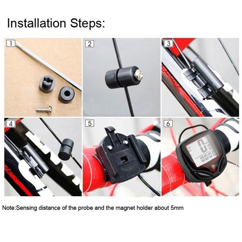 Waterproof Bicycle Bike Cycle Lcd Display Digital Computer Speedometer Cycling