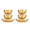Crystal Amber 6-Piece Tableware Set