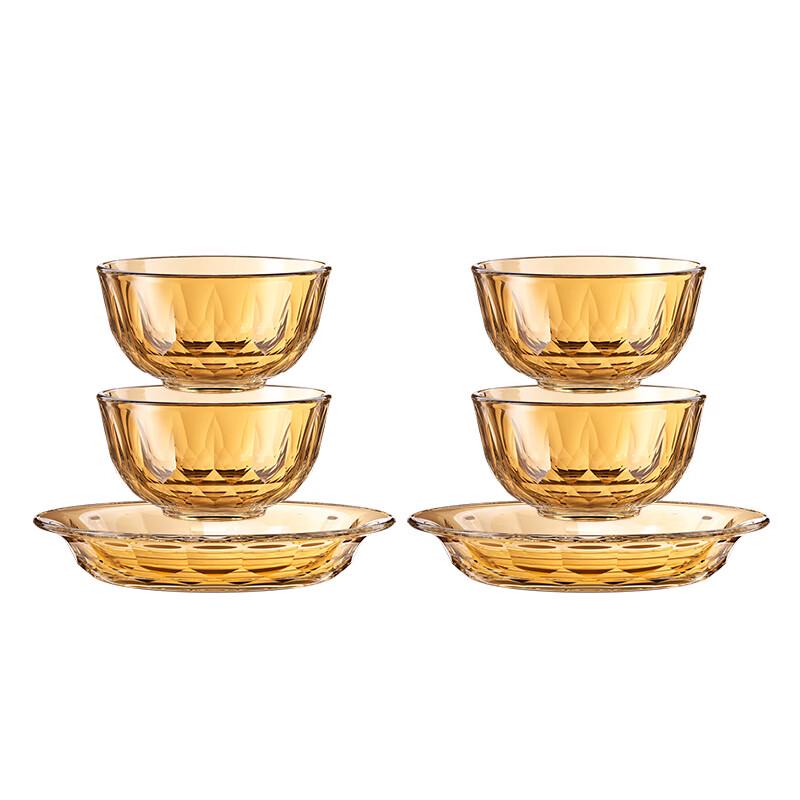 

LOCK&LOCK Crystal Amber 6-Piece Tableware Set