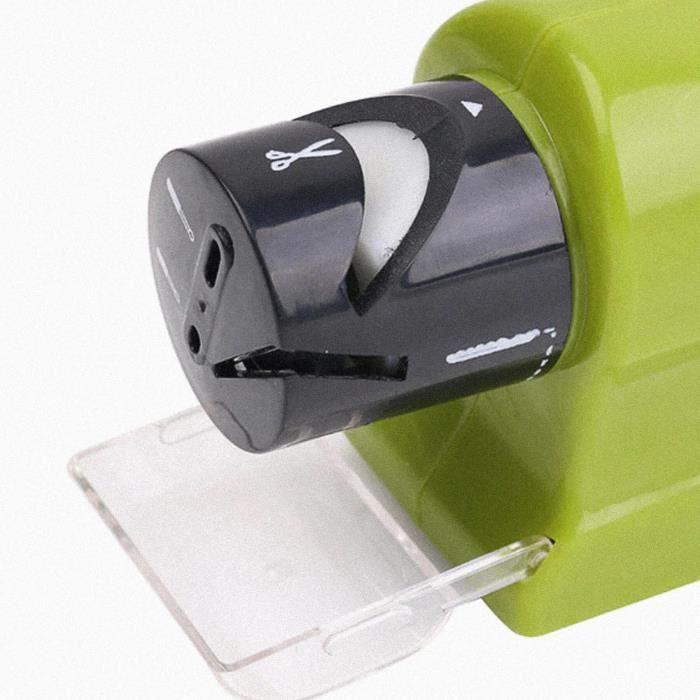 Aiguiseur de couteaux électrique - retoo - pro - affûtage grossier et fin - 3 modes - vert