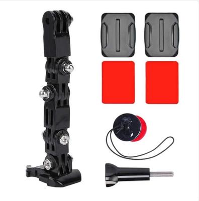 Motorcycle Helmet Mount For Gopro Hero12 11 10 9 8 7 6 5 4 3 Yi Osmo Action Sports Camera Mount Full Face Holder Accessories Strap