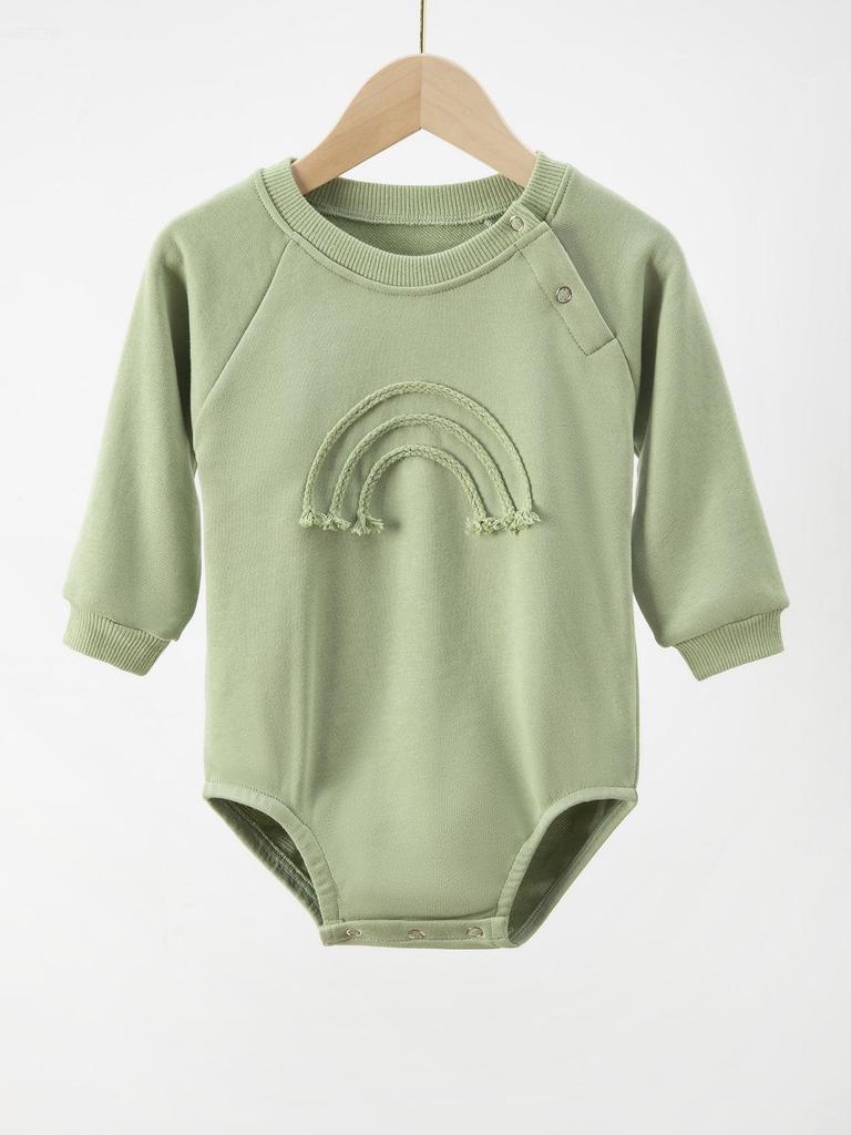 Baby Girl Cotton Long-Sleeve Summer Jumpsuit for Newborns - Air-Conditioned, Boneless Design