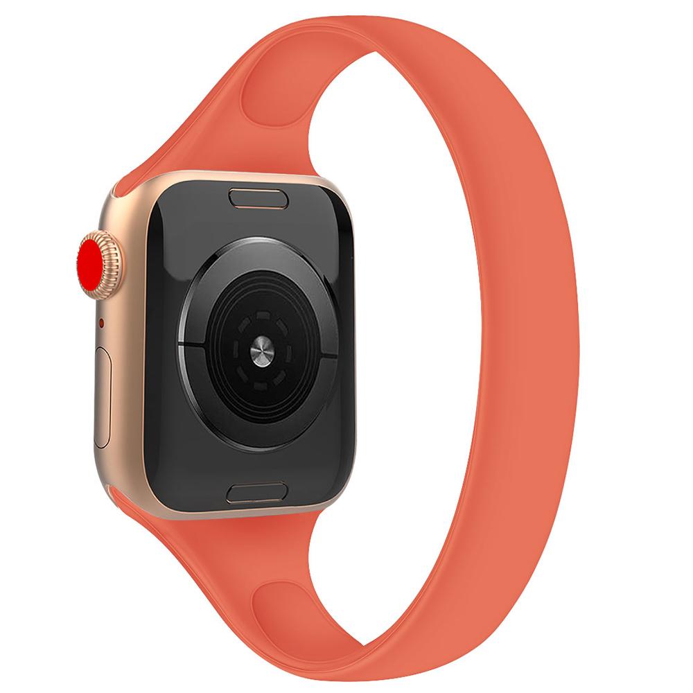 

Size S for Apple Watch 10 46mm/Ultra 2/Ultra 49mm/9 8 7 45mm/SE (2023) SE (2022) SE 6 5 4 44mm/3 2 1 42mm Silicone Watch Band Bracelet Orange