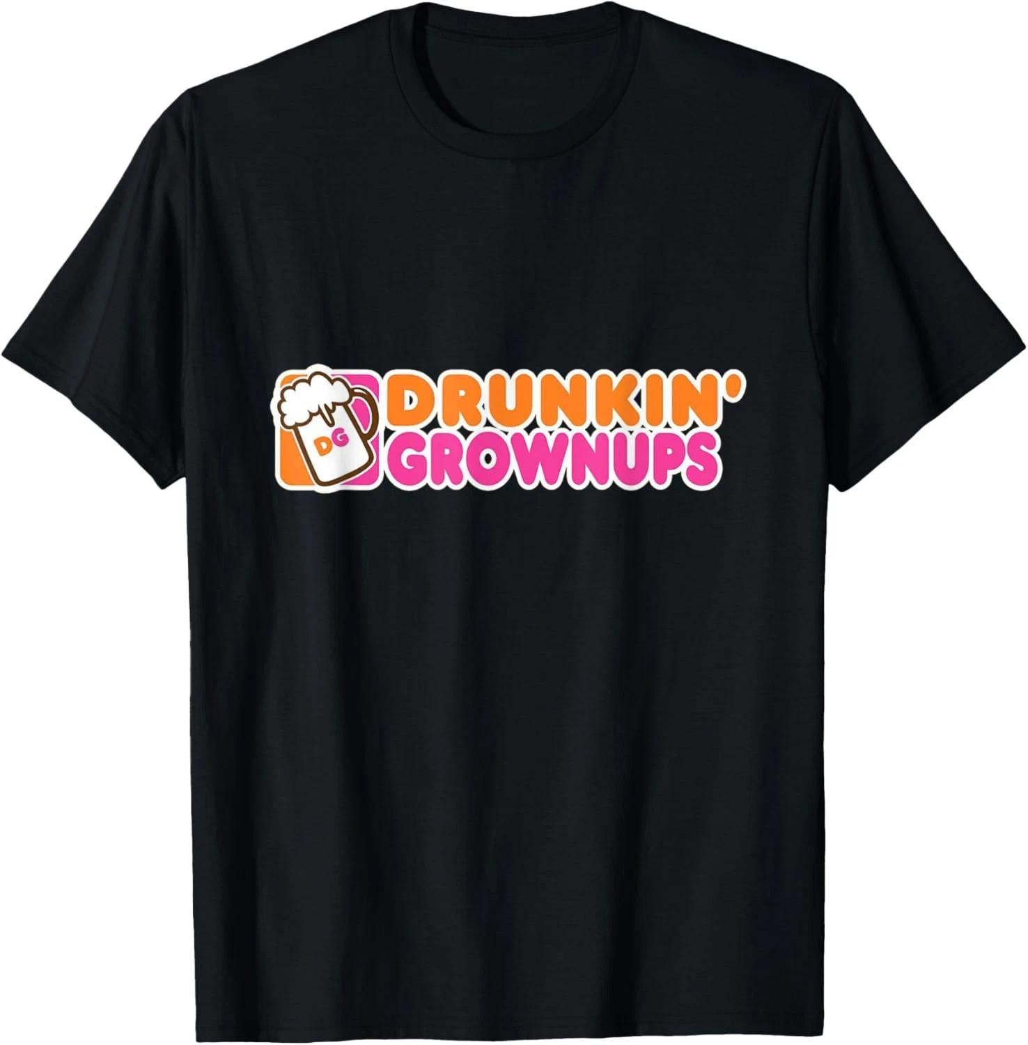 DRUNK HUMOR DRUNKIN GROWNUPS FUNNY T shirt L
