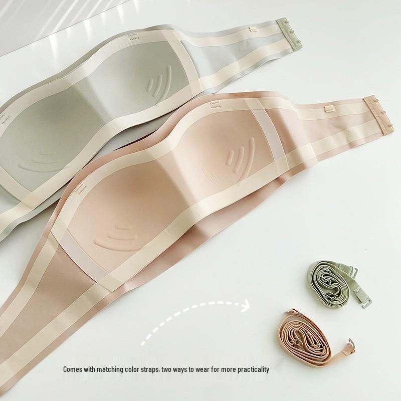 Women's Non-Slip Strapless Seamless Bandeau Bra - Wire-Free and Lightweight