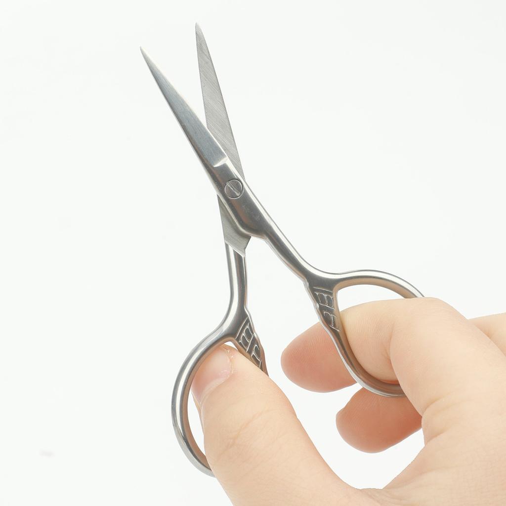 Professional Manicure Scissors Stainless Steel Cuticle Precision Beauty Grooming for Nail Facial Hair Eyebrow Eyelash Nose Hair