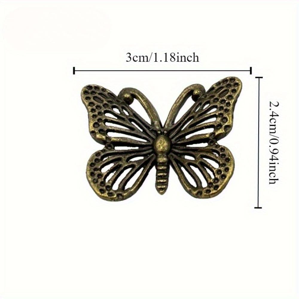 10pcs Butterfly Drawer Handle - Wardrobe, Wardrobe, and Jewelry Box Decorative Handle - Elegant Furniture Hardware Accessories