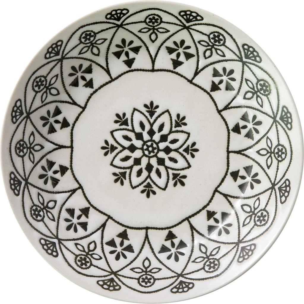 Minoru Pottery Pasta Plate Moroccan White Diameter (Minorutouki) 20.5cm