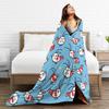 Shy Shrimp Partten Blankets Flannel Soft Throw Blankets for Outdoor Travel Bedroom Quilt