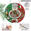 2D Flat 1pc, 8x8 in, Italian Cuisine Round Aluminum Metal Sign, Personalized Gift, Artistic Wall Decor, Waterproof Rust-Resistant, Aluminum Material
