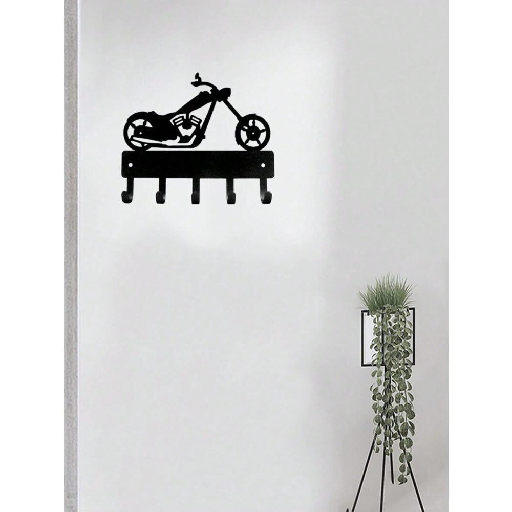 Handmade Iron Dog Shape Wall Mounted Key Holder, Entryway Coat & Leash Hook