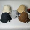 Needle Bucket Hat Female Tide Autumn and Winter Solid Color Versatile Sweet Wool Knitted Warm Bucket Hat Fashionable Foreign Style