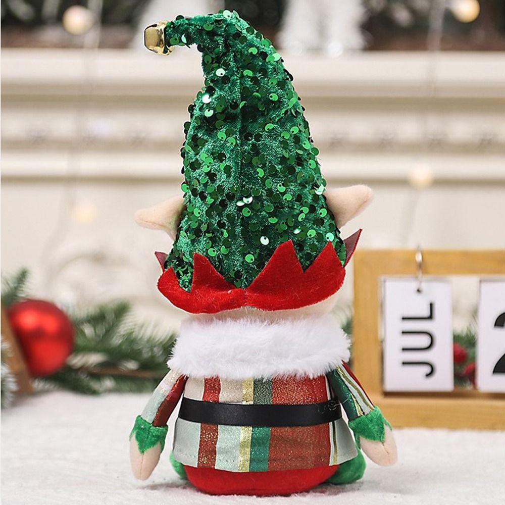 Plush Christmas Faceless Doll Creative Faceless Doll Ornament Christmas Elf Doll  Indoor Decor