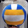 Seat Cushion Soft Furry Fabric Sports Throw Pillow Realistic Volleyball Shape Stuffed Cushion For Work Home Relaxation