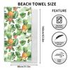 Tropical fruit plant pattern beach towel microfiber printed bath towel double-sided velvet quick-drying towel