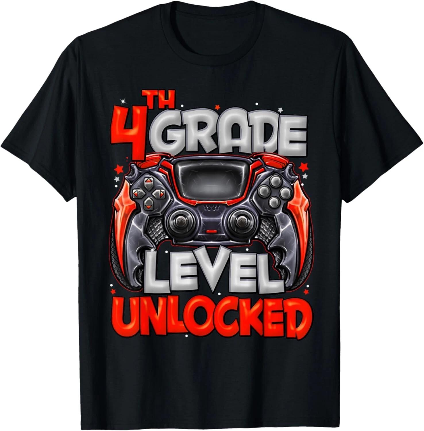 4th Grade Level Unlocked Game On 4th Grade Back To School Gift Unisex T-Shirt 2XL