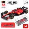 JCG1 Bburago 1:24 2022~2025 F1 Ferrari SF23 Red Bull RB19 RB18 Mercedes Benz W14 McLaren MCL38 alloy car model toy serie collection