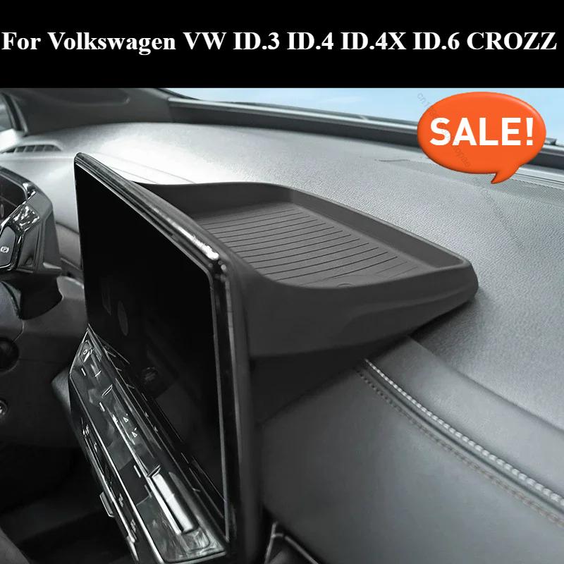 Silicone Dashboard Rear Storage Box Fit For Volkswagen VW ID.3 ID.4 ID.4X ID.6 CROZZ Car Trument Storage Box No Noise
