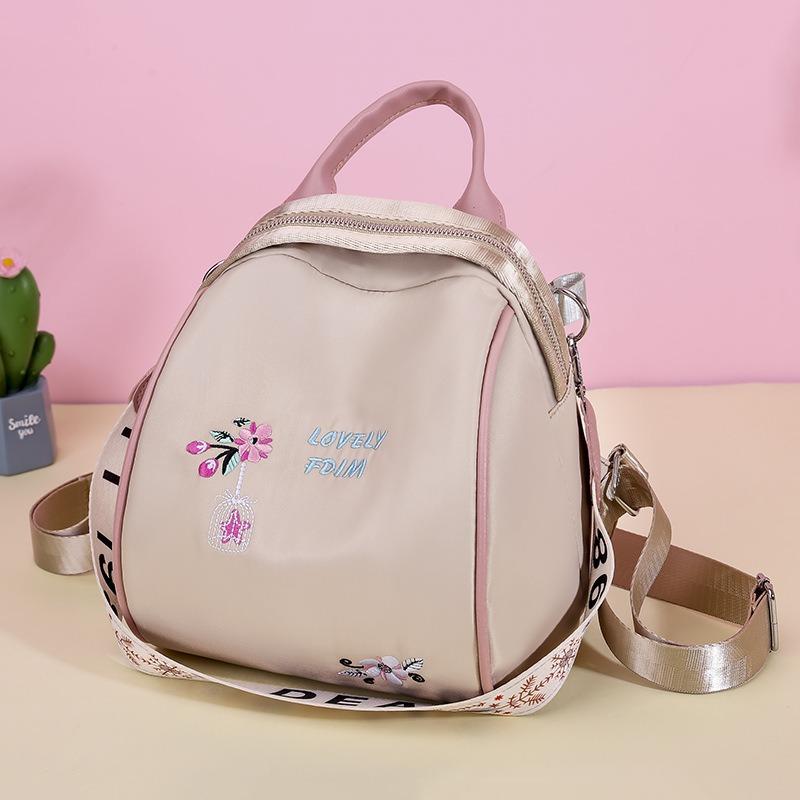 Backpack for Women's Multi-purpose Oxford Cloth Personalized Embroidery Canvas Mini Bag Travel Small Backpack Travel Essential