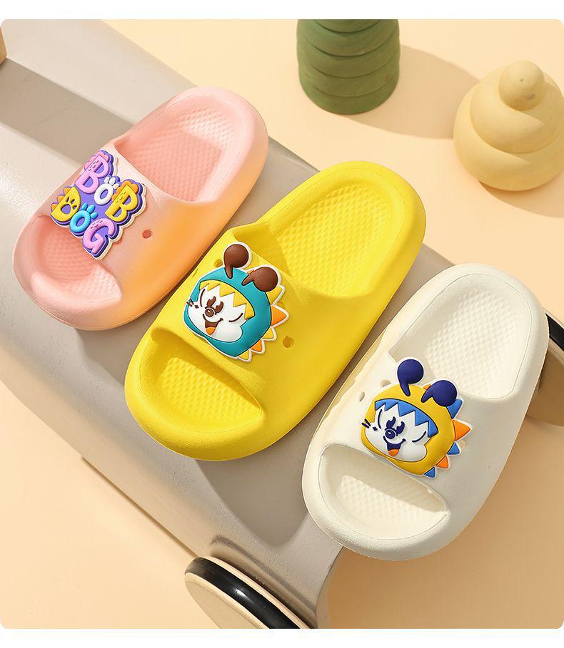 Babudou Kids' Cartoon Flip-Flops: 2026 Summer Non-slip Sandals for Boys & Girls
