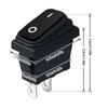 Efficient Waterproof Device Toggle Switches 2 Pin Plastic & Brass Switches Electrical Control Switches for Secure Installation