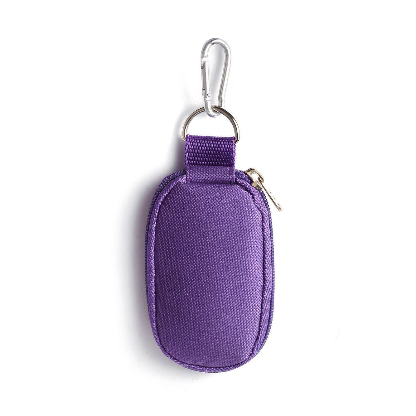 

Портативная сумка для хранения эфирных масел Anti-Fall с брелком для ключей - вместимость 10 флаконов, 5 цветов 10.5cm*6.5cm фиолетовый