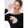 Lace Flower Arm Sleeves Detachable Sleeves Wrist Cuffs Extension Arm Covers for Women Daily Outfit Formal Event Armwear