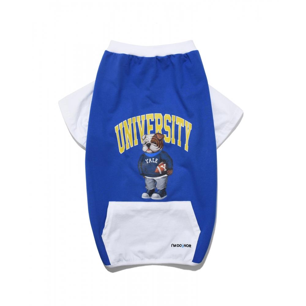 

YALE 44 Delivery YALE x IMDOGNOR UNIVERSITY DAN DOGGY HOODIE ROYAL BLUE
