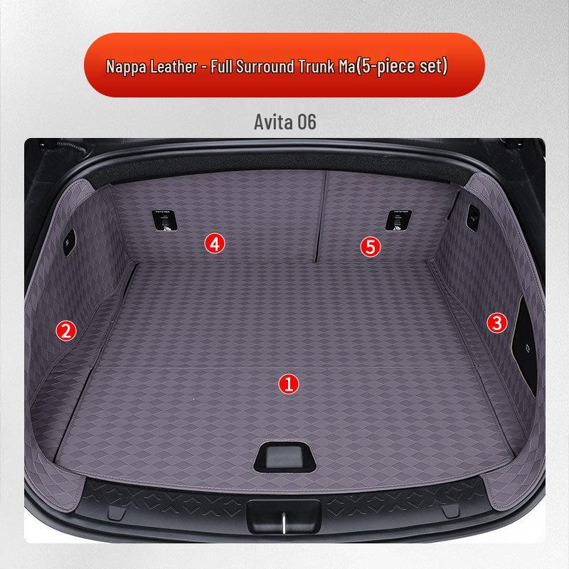 Shunyi Trunk Mat Set for Avatr 06 - Front TPE & Rear Leather Storage