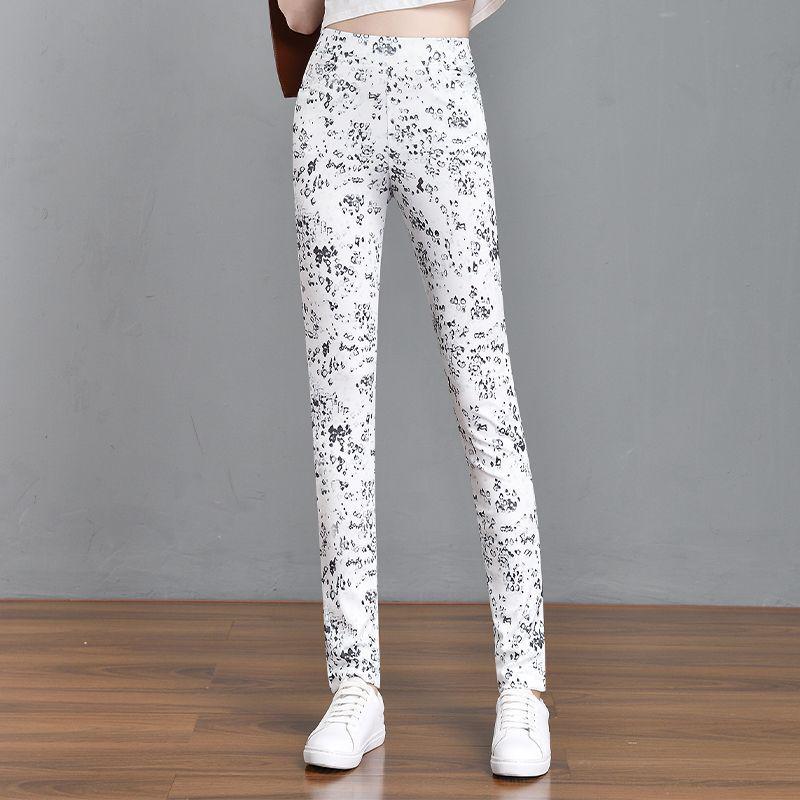 Mid-Waist Elastic Plaid Slim Fit Women's Pants - 2024 Versatile Summer Wear