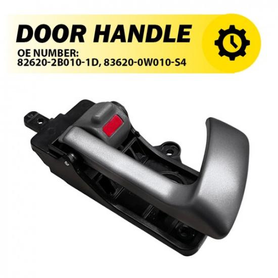 Front/Rear Interior RH Ide Door Handle Silver For 2007-2012 Hyundai Santa Fe