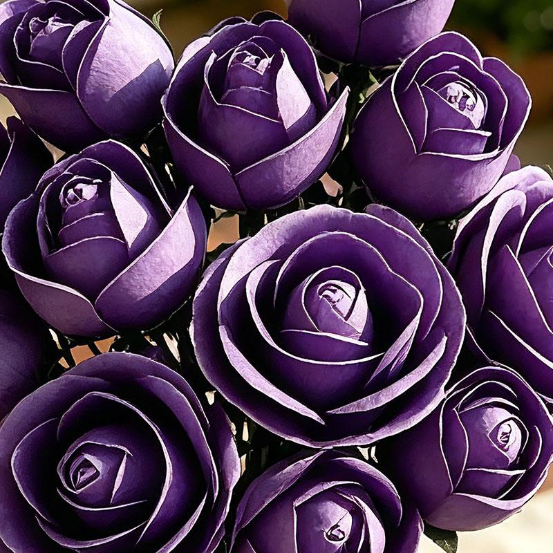 2026 Rose Building Blocks Set DIY Roses Brick Valentine's Day Gift Simulation Bouquet Puzzle Assembly Adult Toys Home Decoration