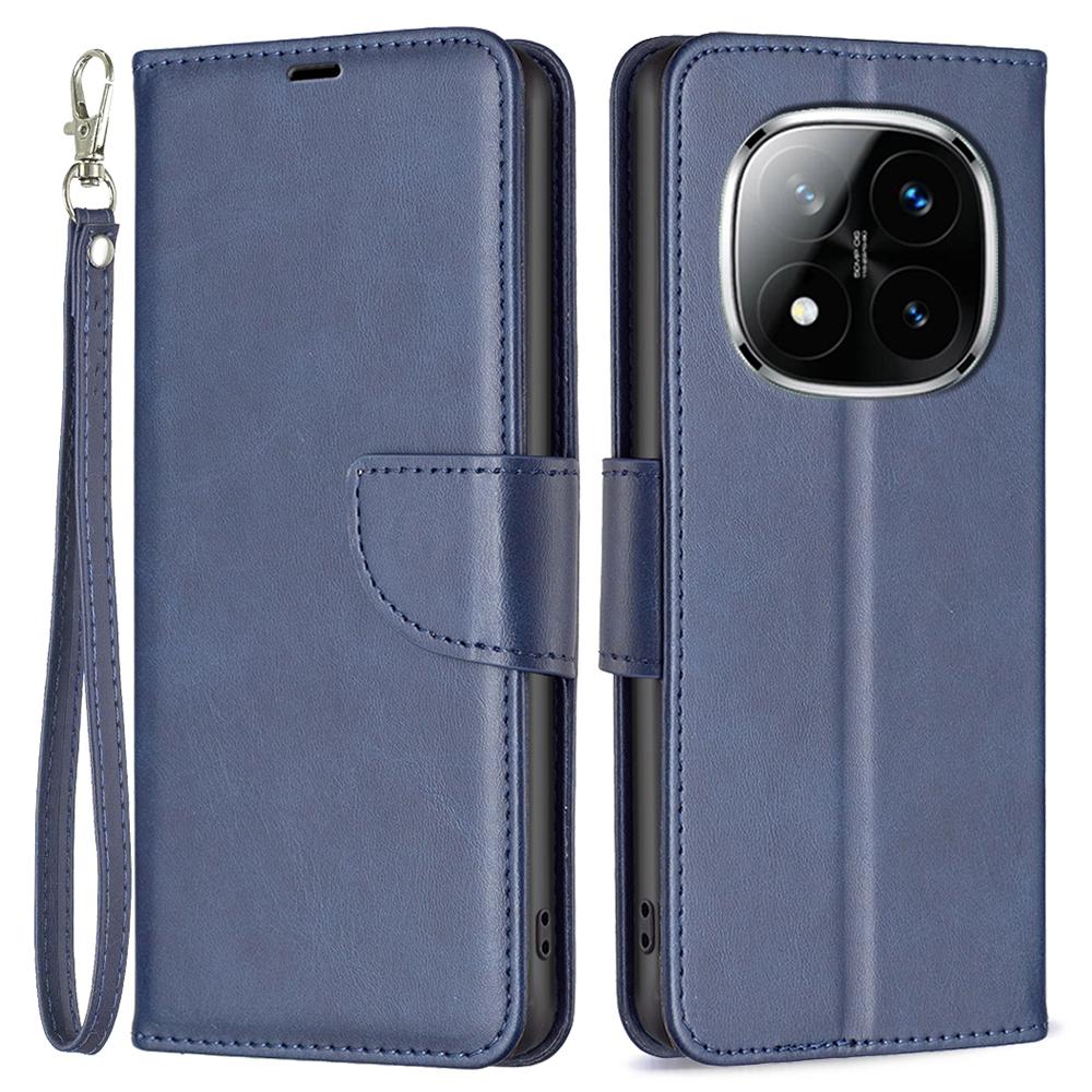 

Для Xiaomi Redmi Note 14 Pro+ 5G/Note 14 Pro 5G/Poco X7 5G Чохол Протиударний Чохол зі штучної шкіри з відділеннями для карток-гаманцем Blue