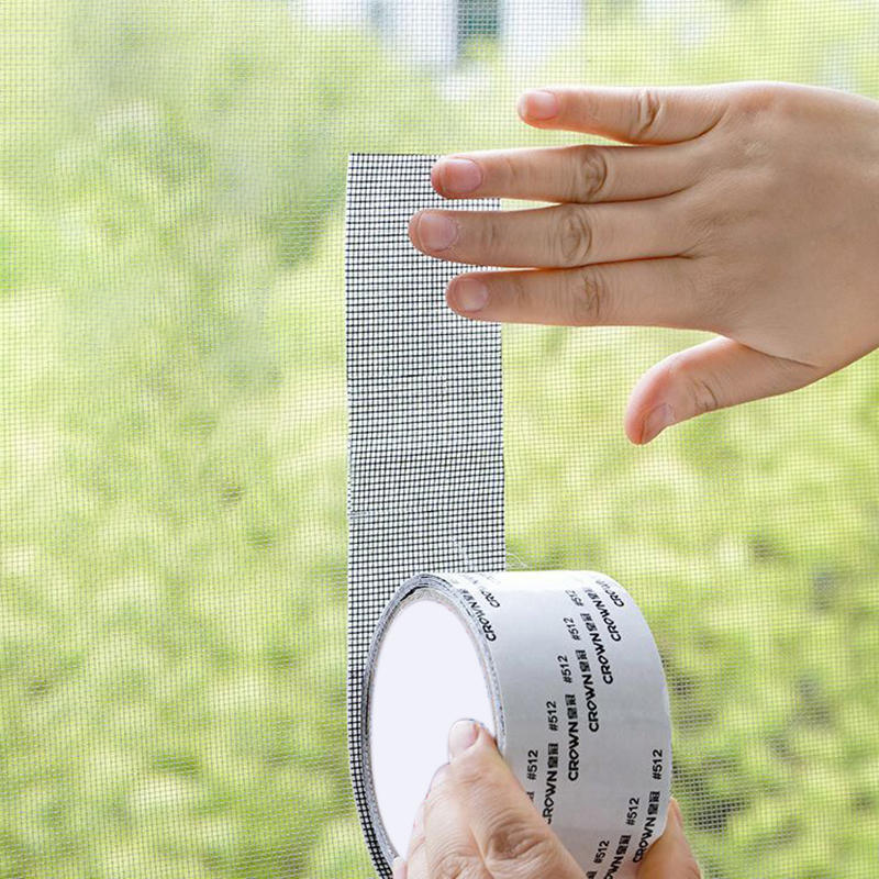 2M/Roll Strong Self Adhesive Window Screen Repair Tape Patch Covering Up Holes Tears Anti-Insect Mosquito Mesh