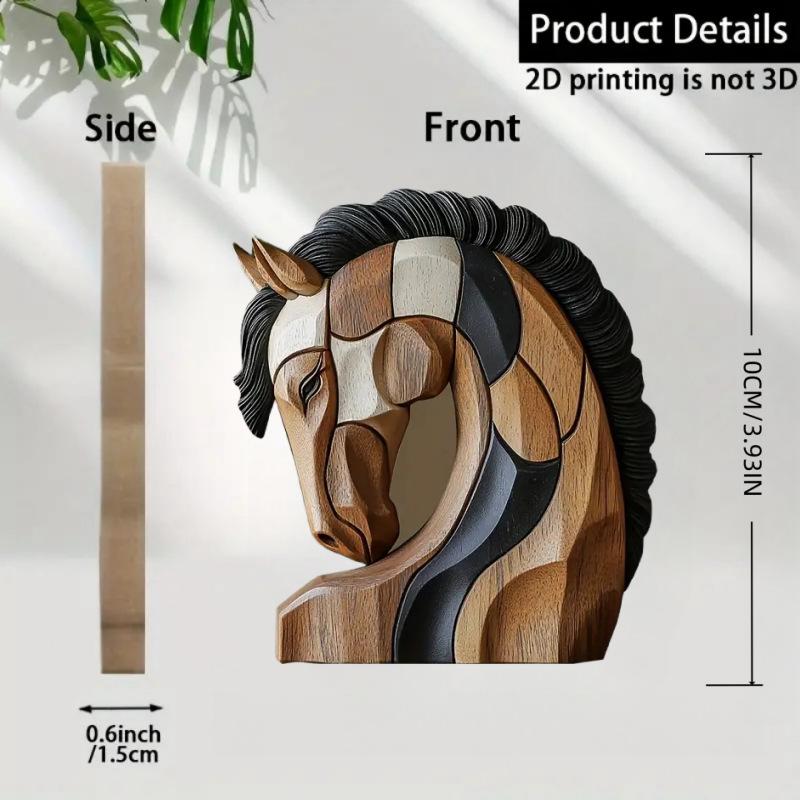 

Flat Wooden Board Ornament — Desktop Home Decor One Size
