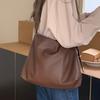 Autumn New Minimalist Lazy Wind Bucket Bag Large Capacity Fashion Shoulder Bag Casual Versatile Bag