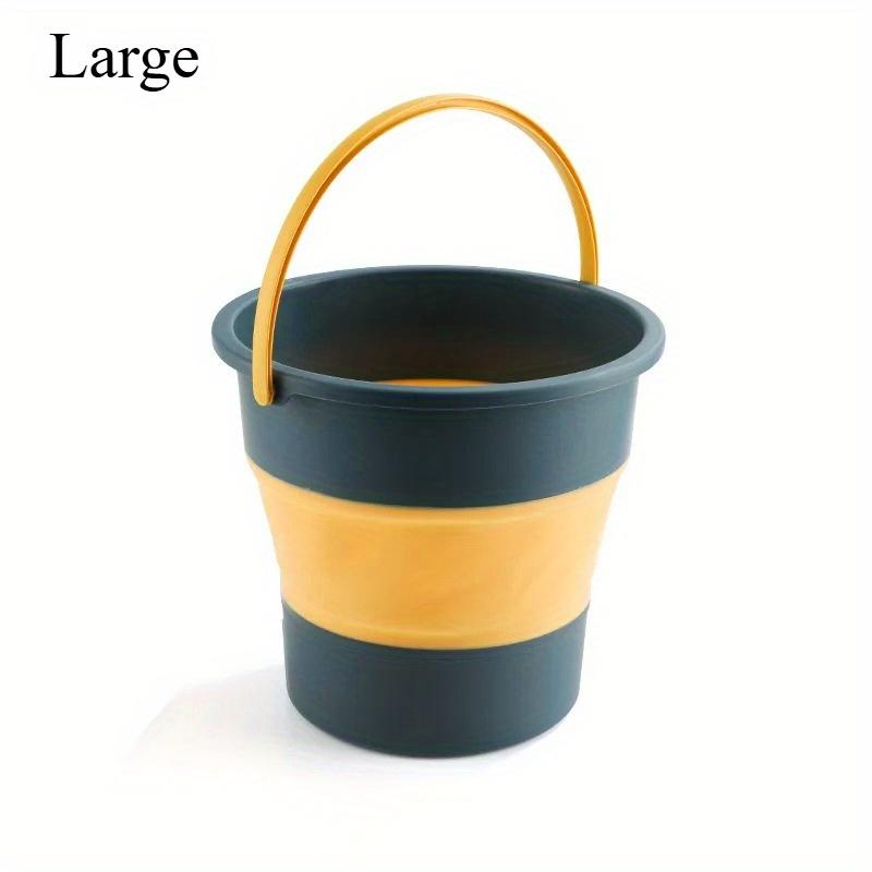 Multi Functional Folding Bucket, with Hand-held Fishing Bucket,Camp Bucket,Easy Storage,Space Saving,Indoor and Outdoor Supplies