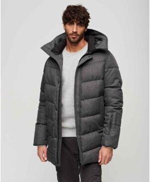 Зимняя куртка Superdry City Chevron Jacket (M5011980A) серая елочка