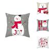 Luxurious Peach Skin Velvet Christmas Cushion Cover With Charming Santa Claus Print For Home