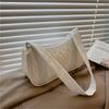 2023 Shoulder Bag PU Tote Bag Handbag for Girl Women Underarm Bag Fashion Solid Color Trendy Bag Versatile Armpit Bag