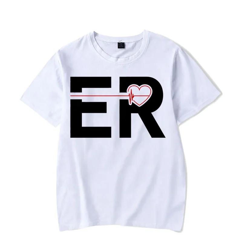Emergency Room Nurse Shirt Oversized Tshirts Emergency Room Nurse Shirts for Men Women Harajuku T Shirt ER Nurse Vintage Tees S