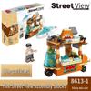 2025 Street Scene Lego-Compatible Architecture Model: Educational Assembly Toy for Kids and Boys