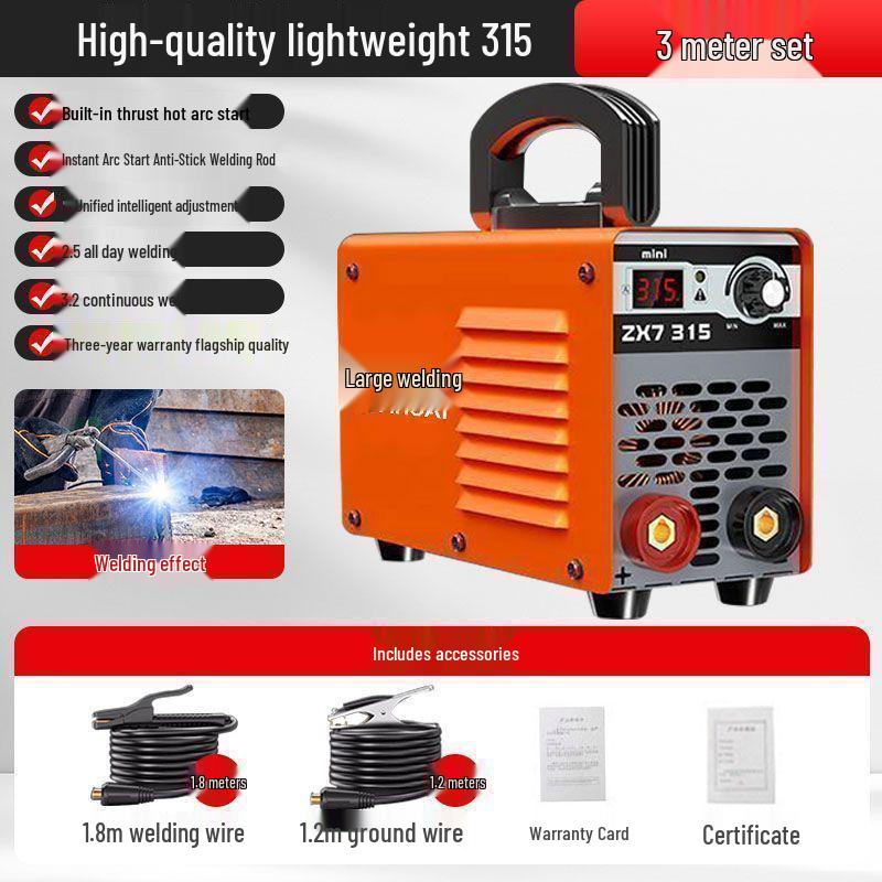 Portable 220V Electric Welder, 315A Household & Industrial-Grade Dual-Use for Construction.