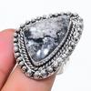 Natural Laguna Lace Agate 925 Sterling Silver Jewelry Ring Size 9.5 e6F17